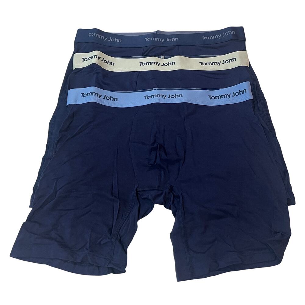 M3-60 TOMMY JOHN $59.50 Men's Underwear Second Skin Modal Boxer Briefs 3-PACK M